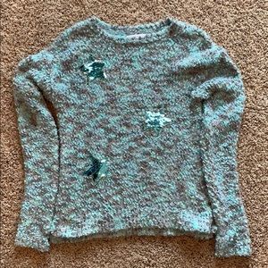 Justice sequin detailing sweater